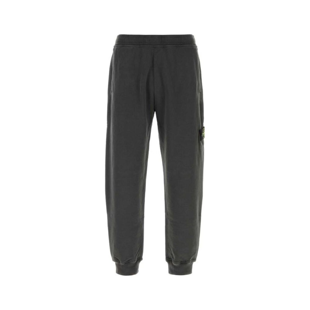 Stone Island Men Charcoal Cotton Joggers